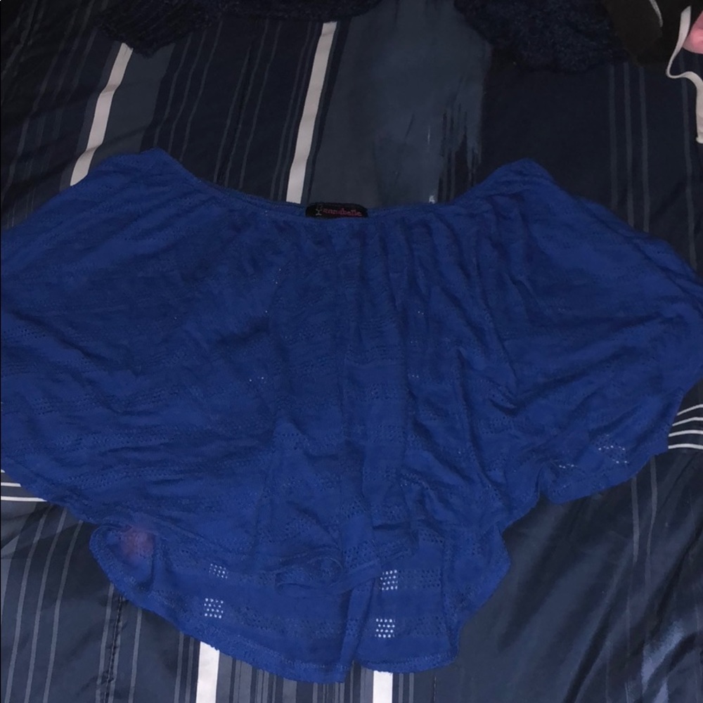 Royal blue crop top